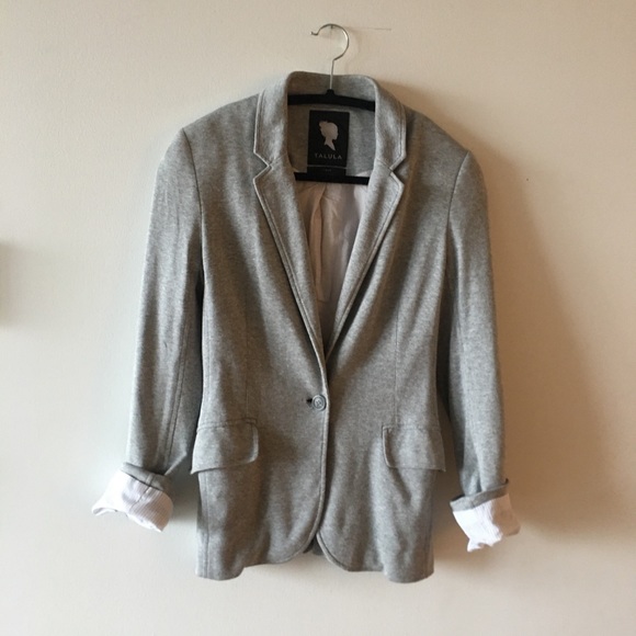 Aritzia Talula Grey Jersey Blazer Size 4 GUC - Picture 1 of 4